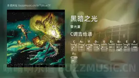 黑暗之光 雷光夏 吉他谱C调简单版