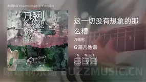 这一切没有想象的那么糟 万晓利 吉他谱G调简单版
