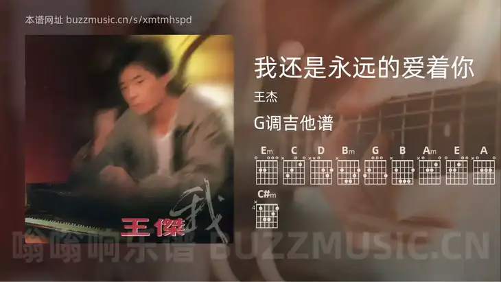 我还是永远的爱着你吉他谱G调 王杰 简单版