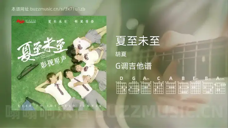 夏至未至 胡夏 吉他谱G调简单版