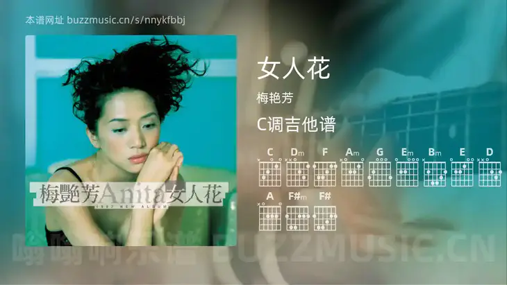 女人花吉他谱C调 梅艳芳 简单版
