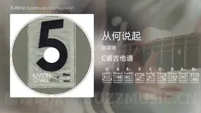 从何说起 陈奕迅 吉他谱C调简单版