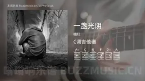 一盏光阴吉他谱C调 暗杠 简单版