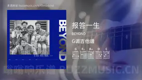报答一生 BEYOND 吉他谱G调简单版