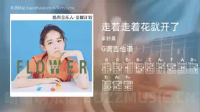 走着走着花就开了吉他谱G调 卓舒晨 简单版