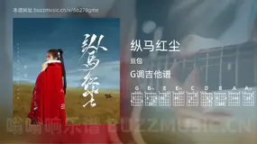 纵马红尘 豆包 吉他谱G调简单版