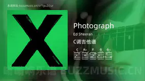 Photograph吉他谱C调 Ed Sheeran 简单版
