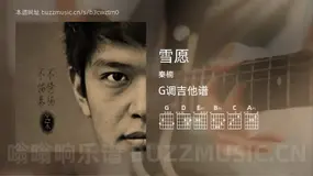 雪愿 秦楠 吉他谱G调简单版