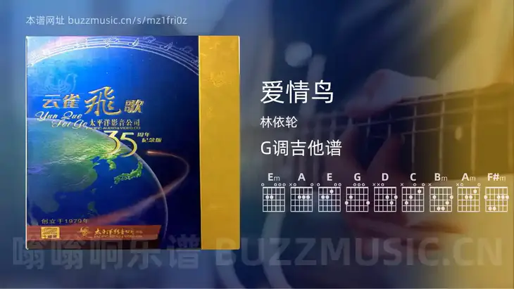 爱情鸟 林依轮 吉他谱G调简单版