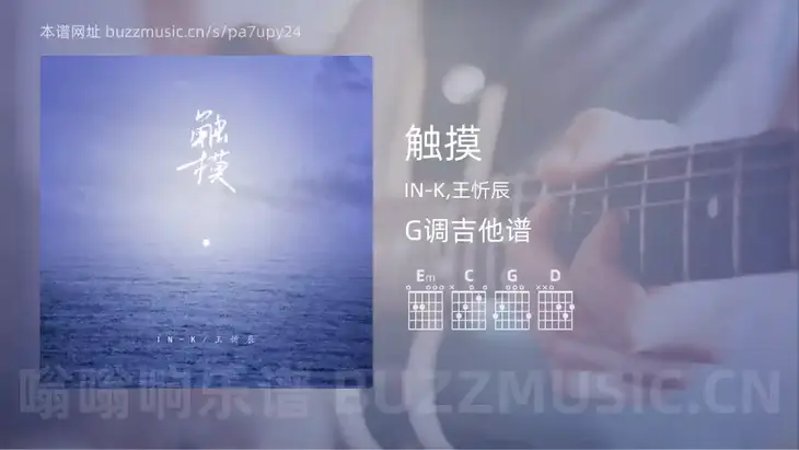 触摸 IN-K,王忻辰 吉他谱G调简单版