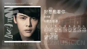 好想抱着你 陈伟霆 吉他谱G调简单版