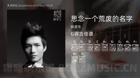 思念一个荒废的名字吉他谱G调 陈楚生 简单版