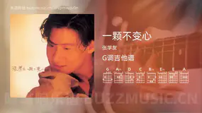 一颗不变心 张学友 吉他谱G调简单版