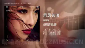 乘风破浪 袁咏琳 吉他谱G调简单版