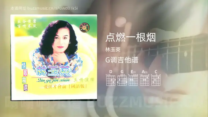 点燃一根烟 林玉英 吉他谱G调简单版