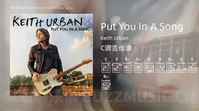 Put You In A Song吉他谱C调 Keith Urban 简单版