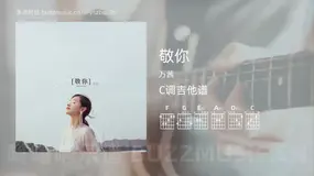 敬你 万茜 吉他谱C调简单版