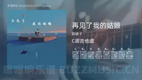 再见了我的姑娘吉他谱C调 陈硕子 简单版