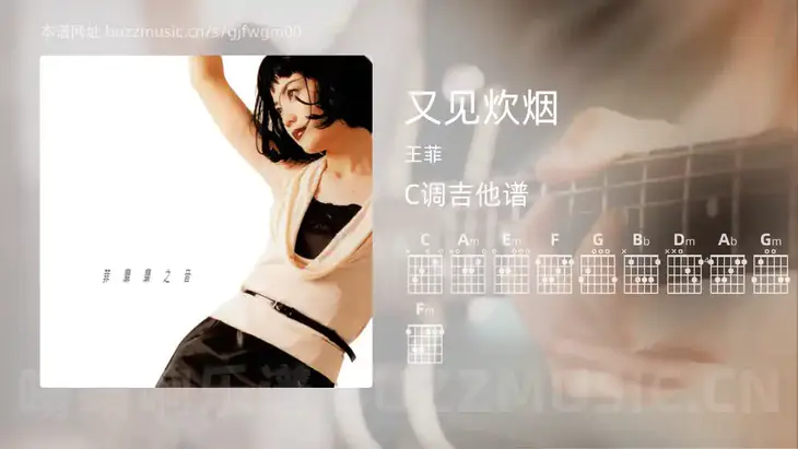 又见炊烟吉他谱C调 王菲 简单版