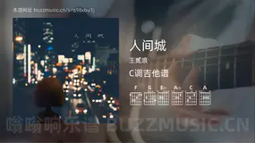 人间城 王贰浪 吉他谱C调简单版