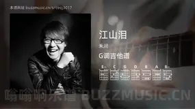 江山泪吉他谱G调 禾川 简单版