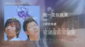 我一见你就笑 羽泉 吉他谱C调简单版