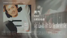 勇气 苏有朋 吉他谱G调简单版