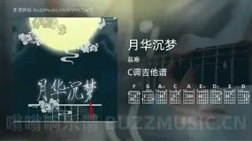 月华沉梦吉他谱C调 慕寒 简单版