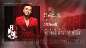 兄弟难当 杜歌 吉他谱C调简单版