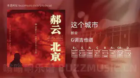 这个城市 郝云 吉他谱G调简单版