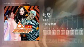 消愁吉他谱G调 毛不易 简单版