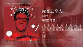 寂寞三个人 金志文 吉他谱G调简单版