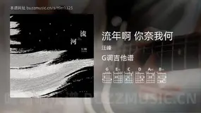 流年啊 你奈我何 汪峰 吉他谱G调简单版