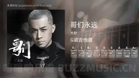 哥们永远 大壮 吉他谱G调简单版