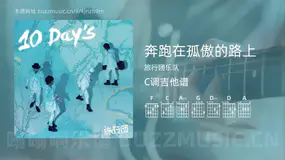 奔跑在孤傲的路上 旅行团乐队 吉他谱C调简单版