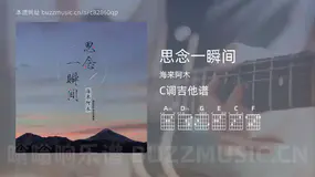 思念一瞬间吉他谱C调 海来阿木 简单版