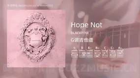 Hope Not BLACKPINK 吉他谱G调简单版