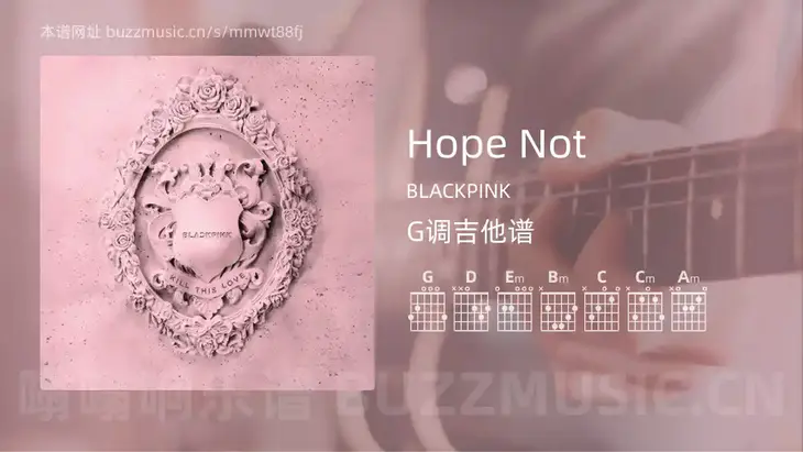 Hope Not BLACKPINK 吉他谱G调简单版