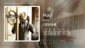 Mad Ne-Yo 吉他谱C调简单版