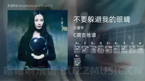 不要躲避我的眼睛 王馨平 吉他谱C调简单版