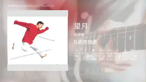 望月 张学友 吉他谱G调简单版