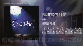 雍和宫的月亮 郑钧 吉他谱G调简单版
