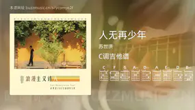 人无再少年 苏世洪 吉他谱C调简单版