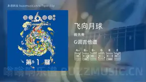 飞向月球 蒋先贵 吉他谱G调简单版