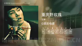 重庆野玫瑰 王晰 吉他谱G调简单版