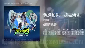 我想和你一起去海边 江惠莲 吉他谱G调简单版