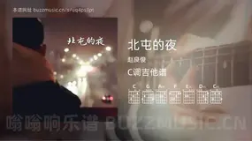 北屯的夜 赵良俊 吉他谱C调简单版