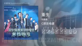 重生 何晶晶 吉他谱C调简单版