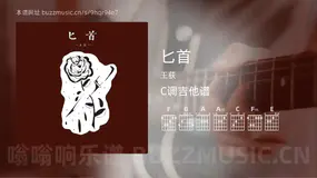 匕首 王荻 吉他谱C调简单版