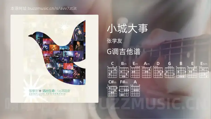 小城大事吉他谱G调 张学友 简单版